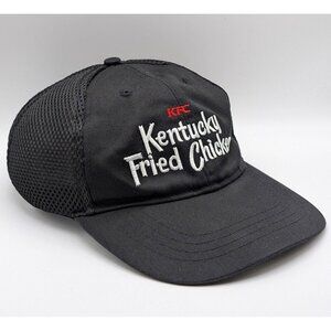 Kentucky Fried Chicken KFC Fast Food Employee Uniform Black Strap Back Cap